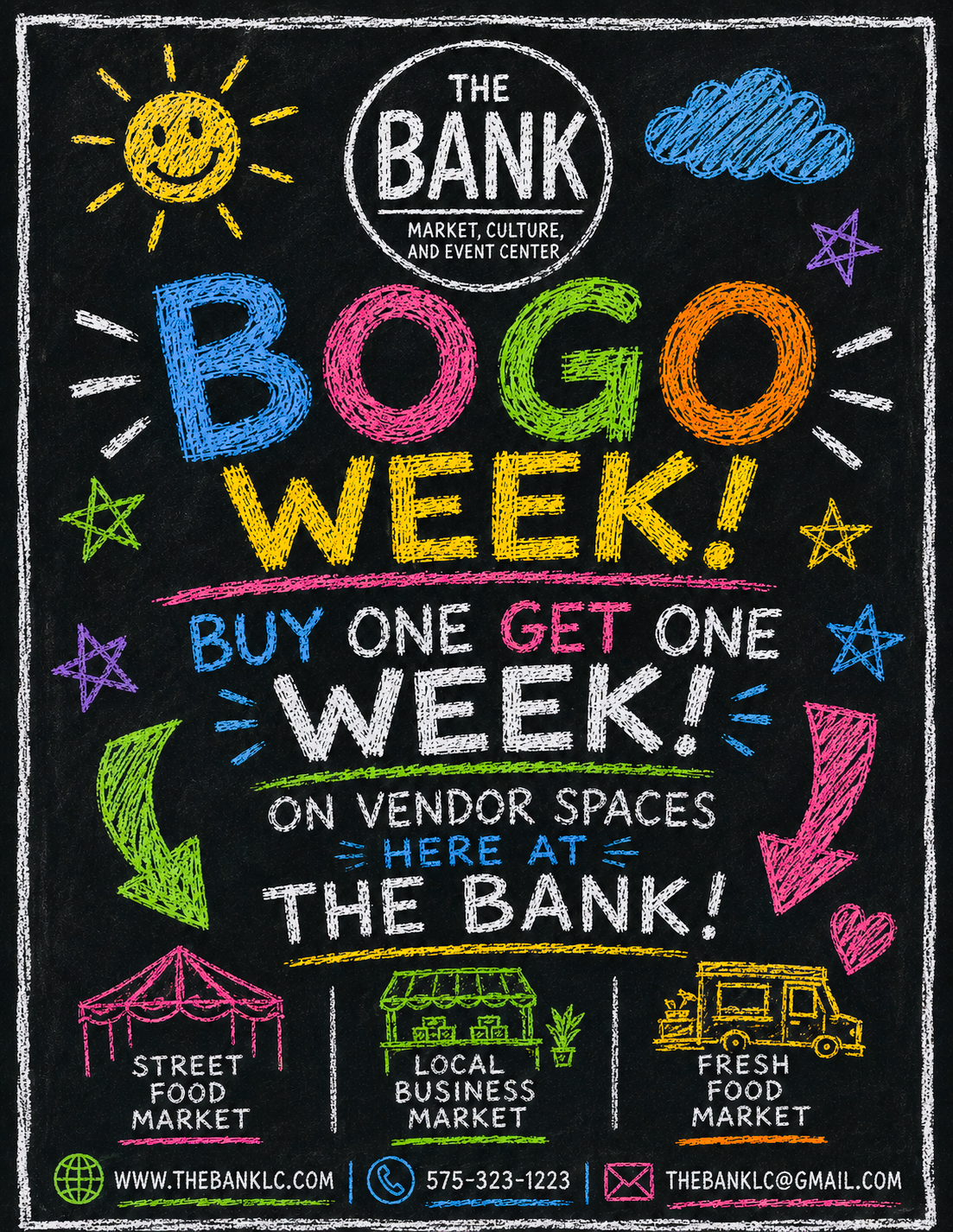 BOGO Week vendor space promotion at TheBank