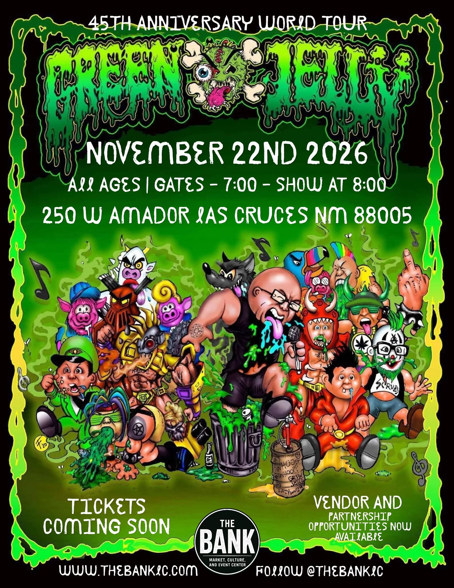 Green Jellÿ 45th Anniversary World Tour at TheBank